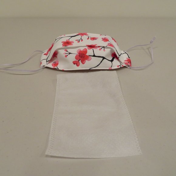 Women Cotton Face Mask Filter Triple Layer Reusable Washable Adjustable No Wire - Picture 5 of 12